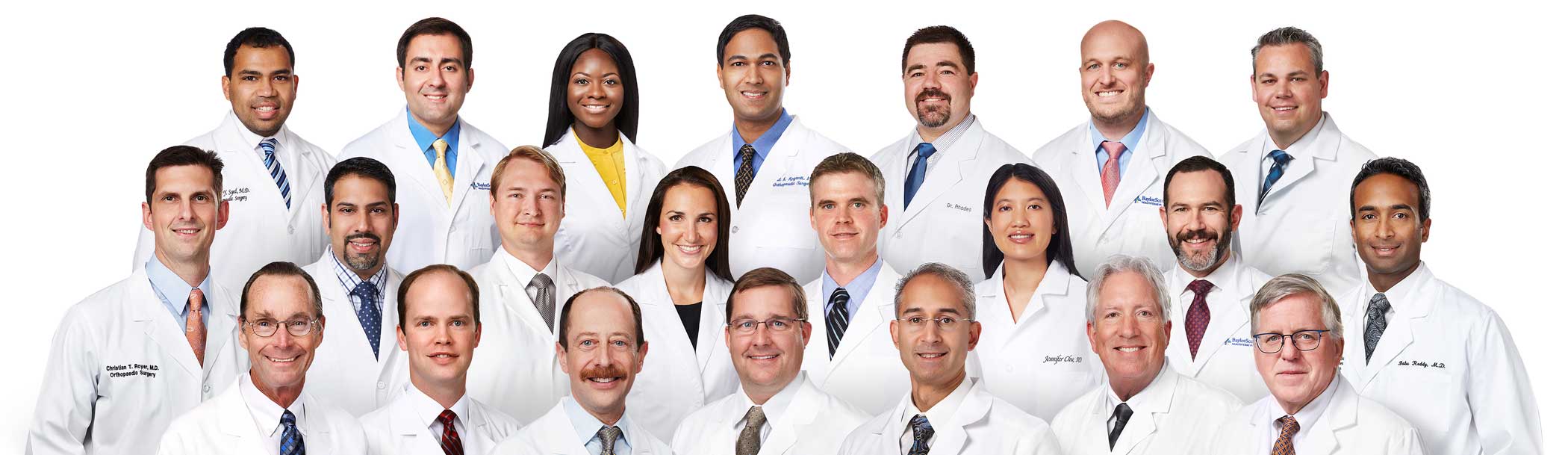 Baylor Scott & White Orthopedic Associates of Dallas doctors group photo