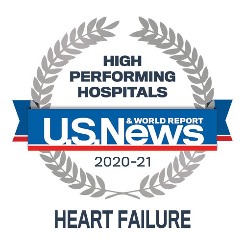 U.S. News & World Report High Performing Hospitals 2020-21