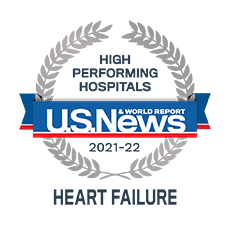 US News World Report medallion - High Performing in Heart Failure
