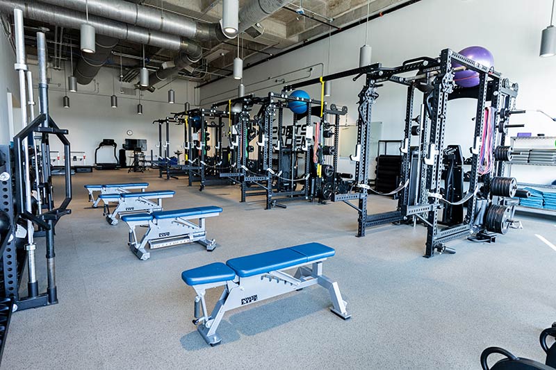 image of weight room